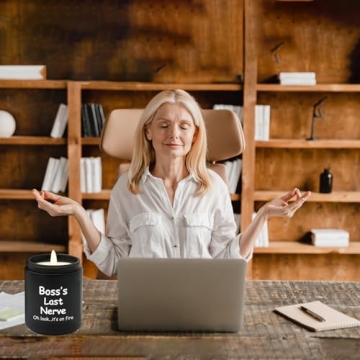 Lihome Boss Gifts - Vanilla Soy Wax Candle 7oz