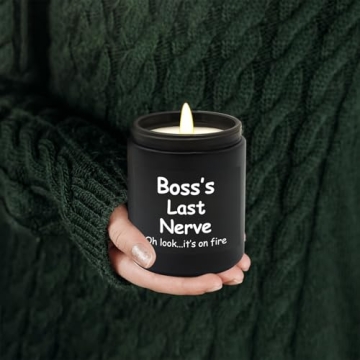 Lihome Boss Gifts - Vanilla Soy Wax Candle 7oz
