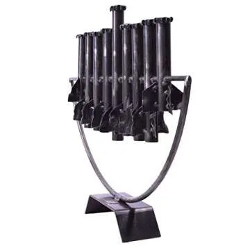 Rocket Menorah - Made from Kassam Rockets!