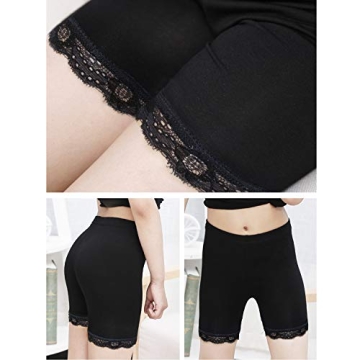 BOOPH Girls Dance Lace Bike Shorts 6 Pack for Ages 5-7