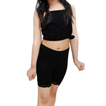 BOOPH Girls Dance Lace Bike Shorts 6 Pack for Ages 5-7