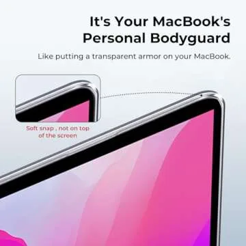 EooCoo Hard Case Compatible with MacBook Air 13 inch M1 Chip 2021-2018 with Retina Display, Air 13.3 inch Plastic Protective Case + Transparant Keyboard Cover + Screen Protector, Crystal Clear