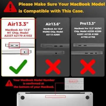 EooCoo Hard Case Compatible with MacBook Air 13 inch M1 Chip 2021-2018 with Retina Display, Air 13.3 inch Plastic Protective Case + Transparant Keyboard Cover + Screen Protector, Crystal Clear