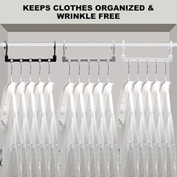 Closet Organizers and Storage,12 Pack Sturdy Hanger for Heavy Clothes,Upgraded Space Saving Hangers,Magic Closet Organization Clothe Hanger,College Dorm Room Essentials
