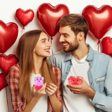 Cherislpy 24 Pack Valentine's Cards with Fidget Toys