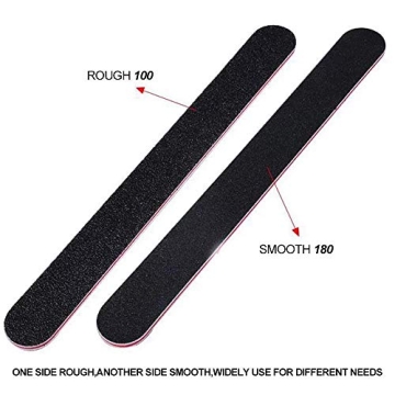 Professional Nail File Set Double Sided 100/180 Grit