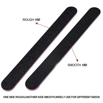 Professional Nail File Set Double Sided 100/180 Grit