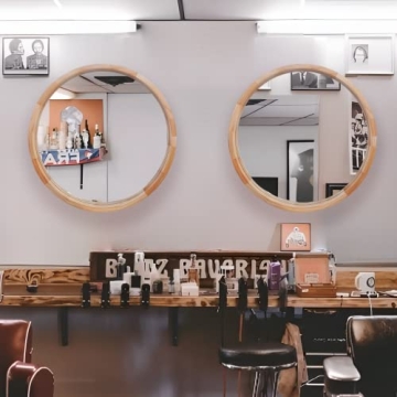 Stylish 24 Inch Wood Round Mirror for Home Decor