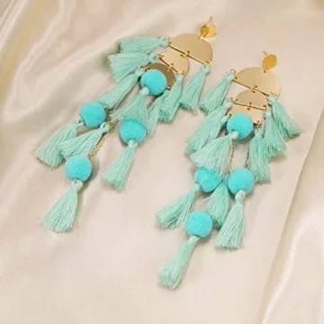 Stylish Long Tassel Bohemian Earrings for Women