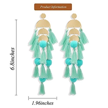 Stylish Long Tassel Bohemian Earrings for Women