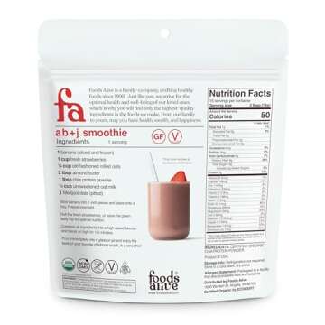 Foods Alive Organic Chia Protein Powder - Vegan Superfood Shake Booster