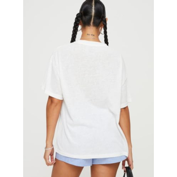 Trendy Women Oversized Y2k Fruit Print Tee for Summer