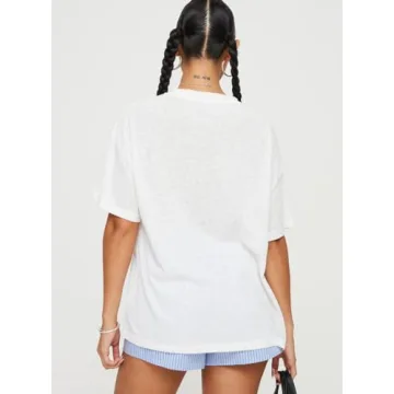 Trendy Women Oversized Y2k Fruit Print Tee for Summer