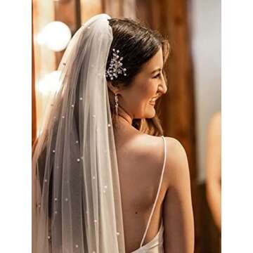 Elegant Pearl Bride Wedding Veil for Stunning Weddings