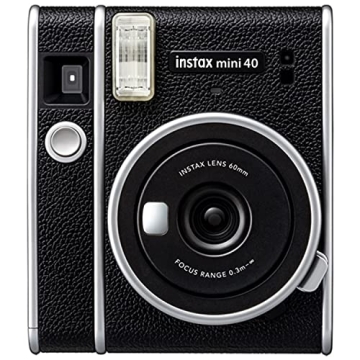 Fujifilm Instax Mini 40 Instant Film Camera with Built-in Selfie Lens, Auto Exposure, Auto Shutter S...