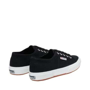 Superga 2750 Cotu Classic, Unisex Adults' Low-Top Sneakers, Black, 4.5 UK (37.5 EU)