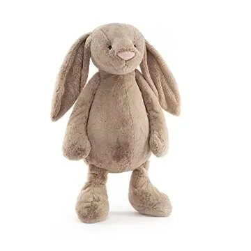 Jellycat Bashful Beige Bunny Stuffed Animal, Really Really Big 42.5 inches - Rabbit and Bunny Plush Toy - Classic Children's Gift