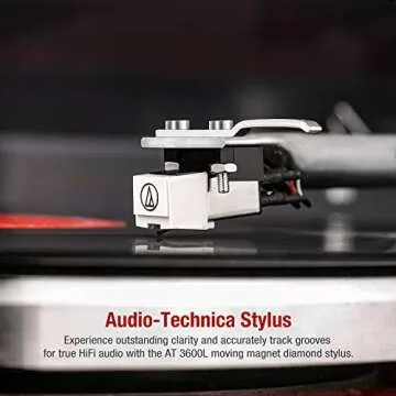 1 by ONE Belt Drive Turntable with Bluetooth Connectivity