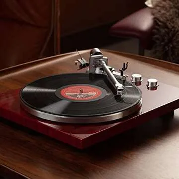1 by ONE Belt Drive Turntable with Bluetooth Connectivity