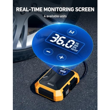 AstroAI 12V Portable Tire Inflator with LED Light
