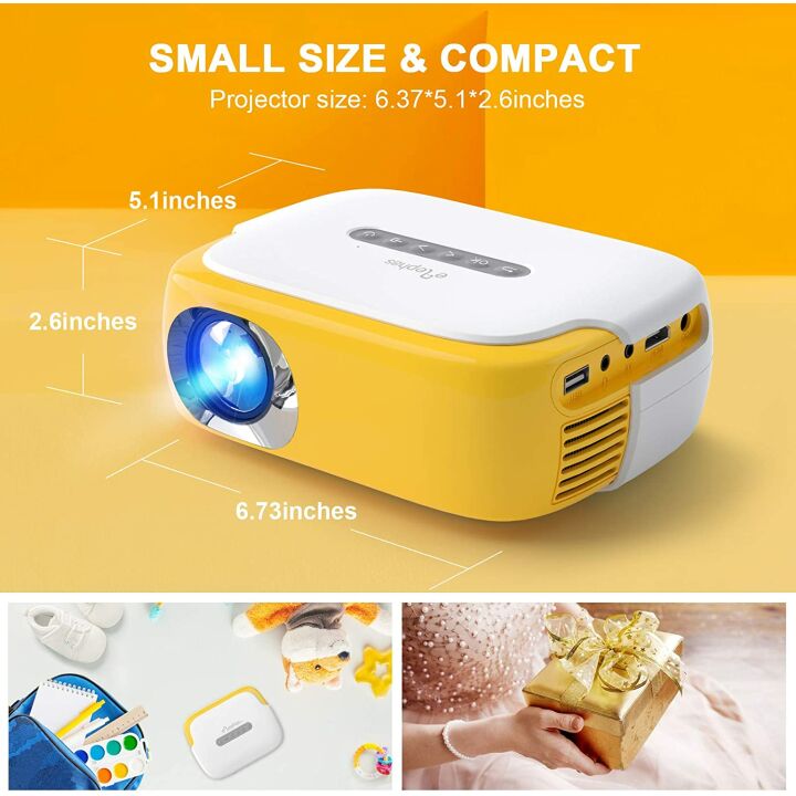 ELEPHAS Mini Portable Projector for Home Movies