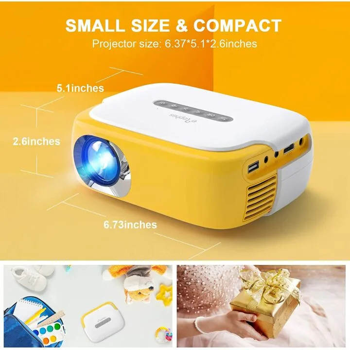 ELEPHAS Mini Portable Projector for Home Movies