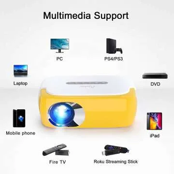ELEPHAS Mini Portable Projector for Home Movies