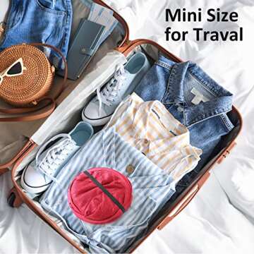 TECHMILLY Collapsible Mesh Pop Up Laundry Hamper with Sturdy Handles and Side Pocket - Portable Fold...