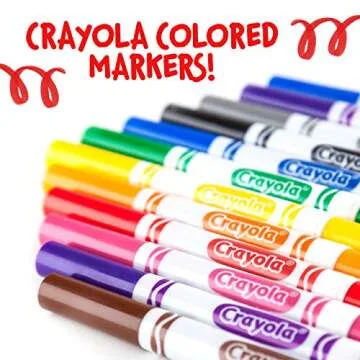 Crayola Black Markers - 12ct for Arts and Crafts