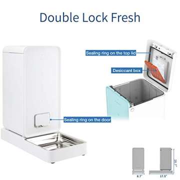 PETKIT Automatic Pet Feeder Dog Feeder, Smart Feeding Pet Food Dispenser, Wi-Fi Enabled Pet Feeder, App for iOS Android, Compatible with Alexa, Portion Control, Timer Programmable, Fresh Lock System