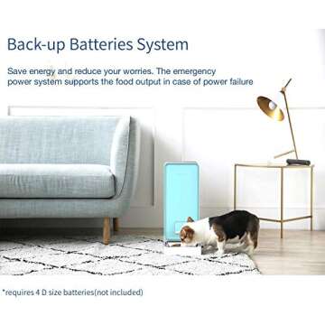 PETKIT Automatic Pet Feeder Dog Feeder, Smart Feeding Pet Food Dispenser, Wi-Fi Enabled Pet Feeder, App for iOS Android, Compatible with Alexa, Portion Control, Timer Programmable, Fresh Lock System