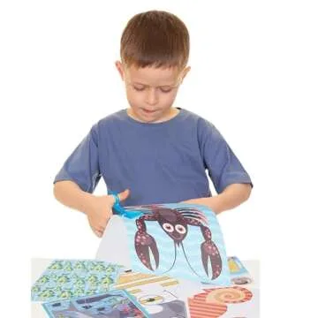 Melissa & Doug Sea Life Scissor Skills Pad for Ages 4-6