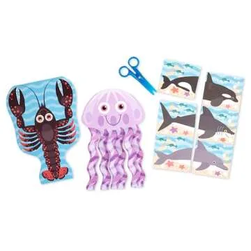 Melissa & Doug Sea Life Scissor Skills Pad for Ages 4-6