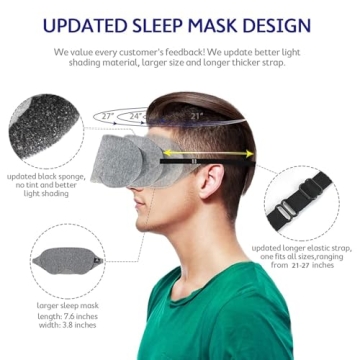 Mavogel Cotton Sleep Mask - Ultimate Light Blocking Comfort