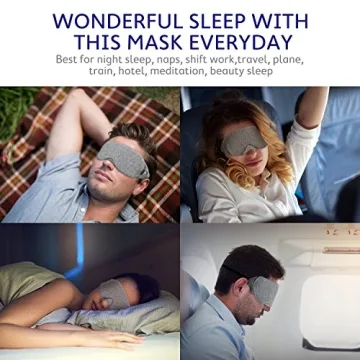 Mavogel Cotton Sleep Mask - Ultimate Light Blocking Comfort