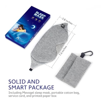 Mavogel Cotton Sleep Mask - Ultimate Light Blocking Comfort