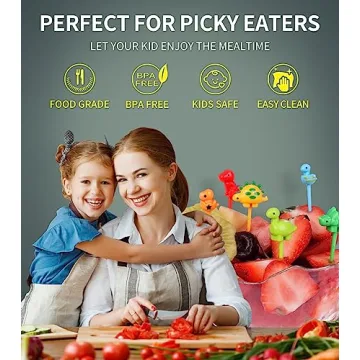 Fun 152PCS Animal Food Picks for Kids Lunch Accessories