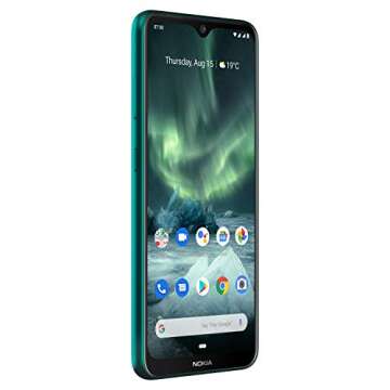 Nokia 7.2 - Android 9.0 Pie - 128 GB - 48MP Triple Camera - Unlocked Smartphone (AT&T/T-Mobile/MetroPCS/Cricket/Mint) - 6.3" FHD+ HDR Screen - Green - U.S. Warranty, Model:TA-1178