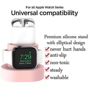 Moretek Watch Charging Holder Dock for Apple Watch & AirPods
