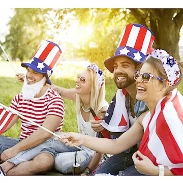 Mokkia American Flag Headband - Sparkling Patriotic Accessory