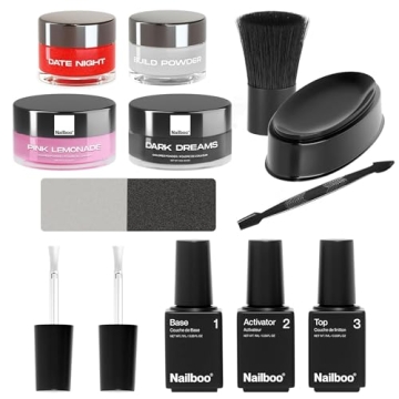 Nailboo Premium Dip Nails Essentials Kit, Nail Powder Dip Kit for DIY At Home Manicure, Includes Dip...