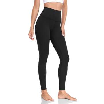 HeyNuts Yoga Pro Full Length Yoga Leggings for Women - Buttery Soft High Waisted Compression Pants 2...