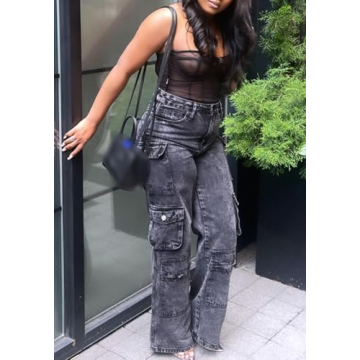 Shop LKOUS Y2K Cargo Jeans for Stylish Comfort