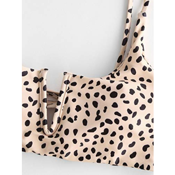 Zaful Reversible Animal Print Bikini Set Stylish Comfortable