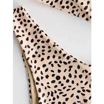 Zaful Reversible Animal Print Bikini Set Stylish Comfortable
