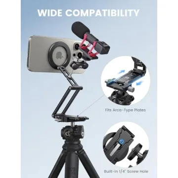 Lamicall Compact MagSafe Tripod Stand for iPhone 17/16 Pro Max