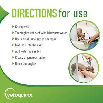 Vetoquinol Aloe & Oatmeal Shampoo — Gentle, Moisturizing Formula with Coconut Scent for Dogs & Cats, 16oz
