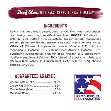 Purina Beneful Gravy Wet Dog Food, Prepared Meals Beef Stew - (8) 10 oz. Tubs