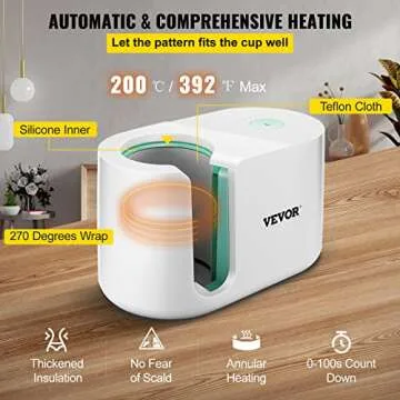 VEVOR Mug Press Machine for Automatic Coffee Cup Sublimation