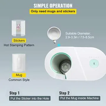 VEVOR Mug Press Machine for Automatic Coffee Cup Sublimation